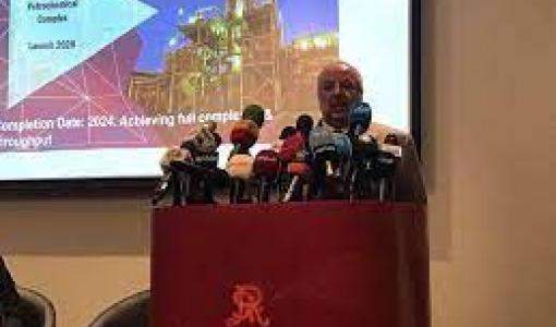 المستثمر الكويتي الشيخ مشعل الجراح الصباح في مؤتمر صحفي 22 كانون ثاني 2020 عمان