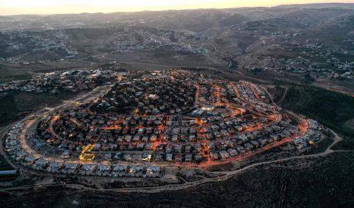 صورة جوية لمستوطنة اسرائيلية جنوب بيت لحم - الضفة الغربية المحتلة - 17 تشرين أول 2020