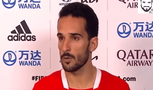 محمود المرضي لاعب المنتخب الأردني لكرة القدم