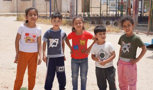 أطفال في مخيم الحديقة- الرمثا  2022