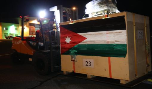 من تحضير المساعدات لإنزالها في قطاع غزة 24/12/2023 | المصدر: القوات المسلحة الأردنية