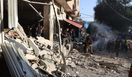 آثار الدمار في مخيم نور شمس 31/12/2023 | المصدر : القدس برس