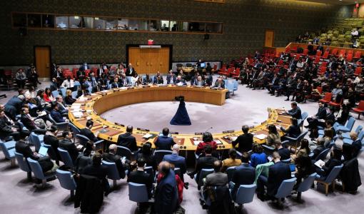 أعضاء مجلس الأمن يصوتون على إدخال المساعدات إلى غزة 22/12/2023 | المصدر: رويترز