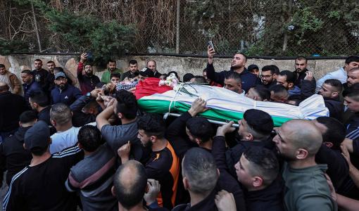 صروة أرشيفية لتشييع أحد الشهداء في الضفة الغربية