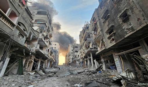 آثار الدمار للعدوان الإسرائيلي المتواصل على غزة | المصدر: رويترز