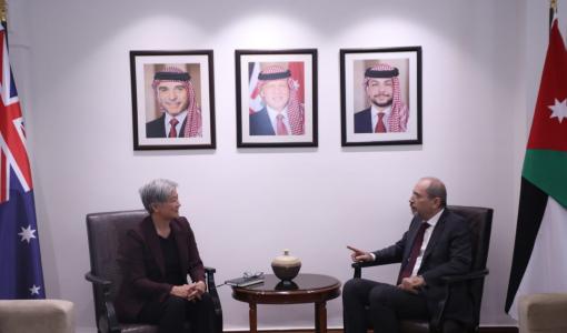 الصفدي ونظيرته الأسترالية في عمّان 16/1/2024 | المصدر: وزارة الخارجية الأردنية