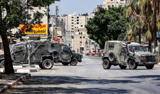 آليات الاحتلال تقتحم أحد المخيمات في نابلس في الضفة الغربية | أرشيفية