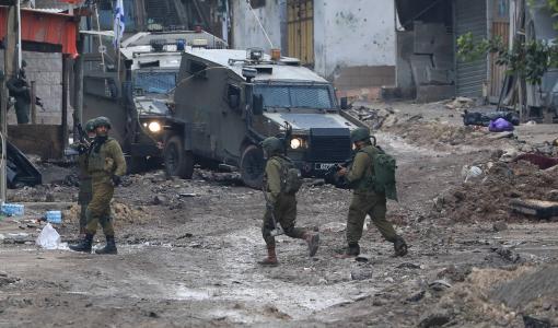 جنود الاحتلال يداهمون مدينة طولكرم في الضفة الغربية 17/1/2024 | المصدر: الوكالة الأوروبية للصور الصحفية