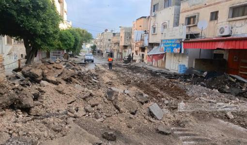 من آثار عدوان الاحتلال على في مخيم طولكرم | المصدر: وفا