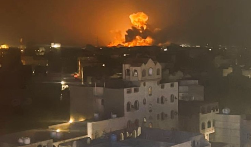 من القصف الأمريكي البريطاني على اليمن 12/1/2023