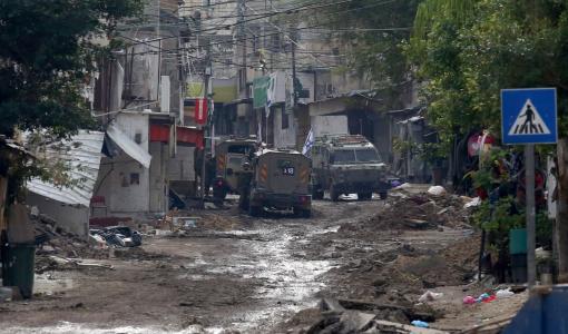 آليات جيش الاحتلال خلال اقتحام سابق في الضفة الغربية المحتلة | المصدر: الأناضول