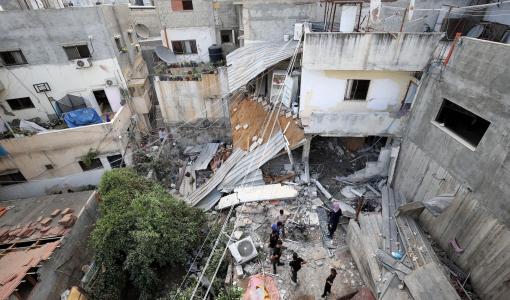 صورة أرشيفية لآثار الدمار في مخيم نور شمس إثر اعتداءات الاحتلال الإسرائيلي | المصدر: الأناضول