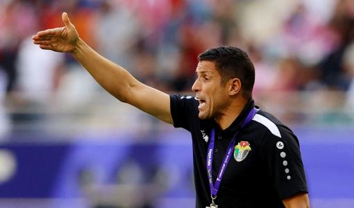 مدرب المنتخب الأردني حسين عموتة | المصدر: رويترز