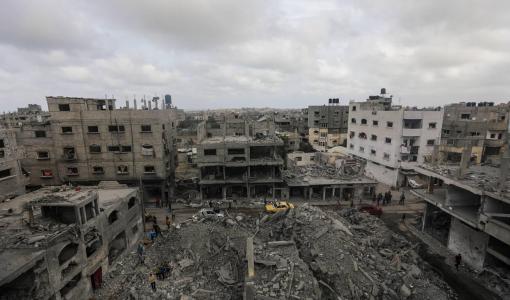 مباني مدمرة في قطاع غزة إثر قصف الاحتلال الإسرائيلي | المصدر: وكالة الأنباء الفرنسية