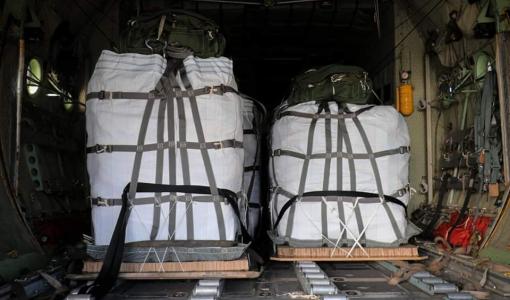 إنزالات جوية على قطاع غزة إنزالات جوية على قطاع غزة أول أيام عيد الأضحى 16/6/2024 | المصدر: القوات المسلحة الأردنية