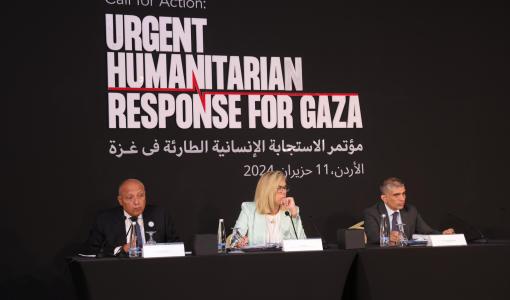 مشاركون في مؤتمر الاستجابة الإنسانية الطارئة في غزة مشاركون في مؤتمر الاستجابة الإنسانية الطارئة في غزة 11/6/2024 | المصدر: رئاسة الوزراء