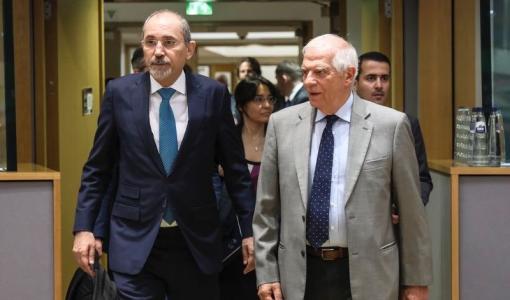 أيمن الصفدي وجوزيب بوريل أيمن الصفدي وجوزيب بوريل خلال الاجتماع الخامس عشر لمجلس الشراكة بين الأردن والاتحاد الأوروبي 15/7/2024 | المصدر: وزارة الخارجية