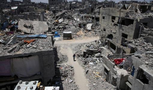 دمار واسع في خانيونس دمار واسع في خانيونس 10/7/2024 | المصدر: رويترز