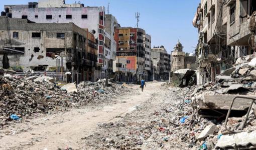 جانب من الدمار الذي تسببت به الغارات الإسرائيلية على قطاع غزة جانب من الدمار الذي تسببت به الغارات الإسرائيلية على قطاع غزة | المصدر: وكالة الأنباء الفرنسية