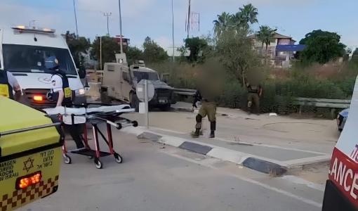 من موقع عملية إطلاق النار قرب قلقيلية والتي أصيب فيها 3 جنود من جيش الاحتلال 25/7/2024 | المصدر: فلسطين بوست