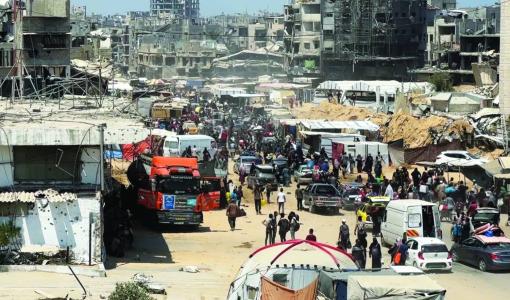 نازحون من شرق خانيونس نازحون من شرق خانيونس 22/7/2024 | المصدر: وكالة الأنباء الألمانية