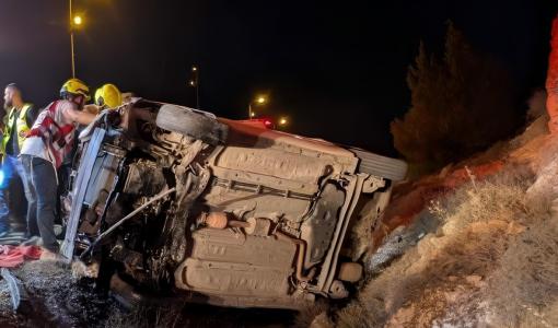سيارة الشهيد التي انقلبت في رام الله 20/8/2024