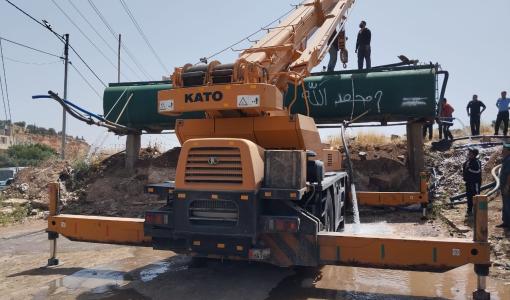 أحد الاعتداءات على مصادر المياه التي ضبطتها وزارة المياه | المصدر: وزارة المياه