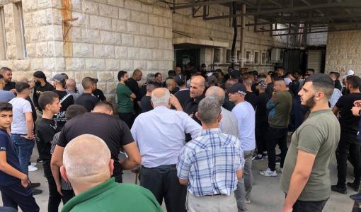 وداع الشهداء الأربعة أمام مستشفى رفيديا بنابلس 10/10/2024 | المصدر: فلسطين بوست