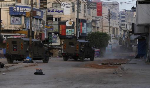 آليات للاحتلال خلال اقتحام سابق في الضفة الغربية | المصدر: الوكالة الأوروبية للصور الصحفية