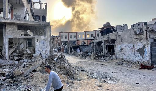 آثار العدوان الإسرائيلي على قطاع غزة |المصدر: وكالة الصحافة الفرنسية