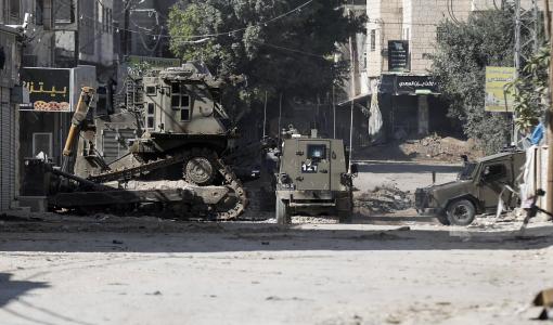 مدرعات وآليات الاحتلال خلال عدوانها على جنين 6/11/2024 | المصدر: وكالة وفا الفلسطينية مدرعات وآليات الاحتلال خلال عدوانها على جنين 6/11/2024 | المصدر: وكالة وفا الفلسطينية