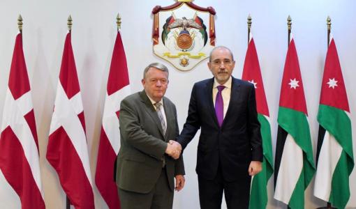 أيمن الصفدي ونظيره الدنماركي أيمن الصفدي ونظيره الدنماركي لارس لوكه راسموسن في عمّان 14/1/2025 | المصدر: وزارة الخارجية الأردنية