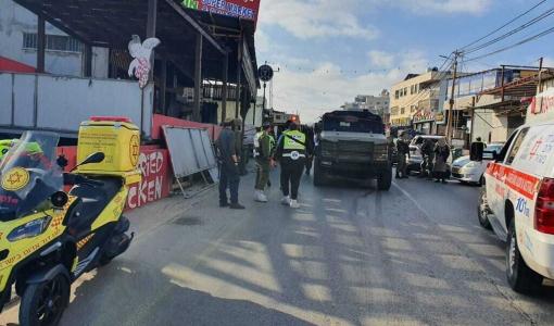 من موقع عملية إطلاق النار في قلقيلية من موقع عملية إطلاق النار في قلقيلية 6/1/2025