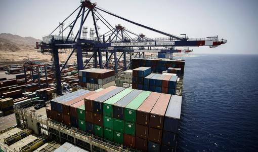 حاويات في ميناء العقبة