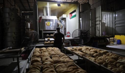 المخبز الأردني المتنقل في غزة | المصدر: منظمة المطبخ المركزي العالمي