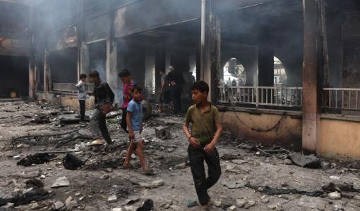 مدرسة تؤوي نازحين تعرضت لقصف إسرائيلي في غزة مدرسة تؤوي نازحين تعرضت لقصف إسرائيلي في غزة 23/4/2025 | المصدر: وكالة الأنباء الفرنسية