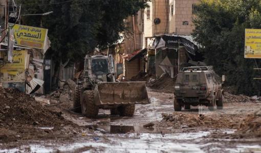 آليات الاحتلال خلال عدوانها على طولكرم آليات الاحتلال خلال عدوانها على طولكرم | المصدر: قناة فلسطين اليوم