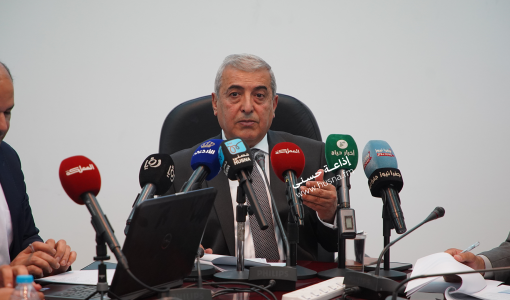 من المؤتمر الصحفي لمركز الدراسات الاستراتيجية 4/5/2025 | المصدر: حسنى