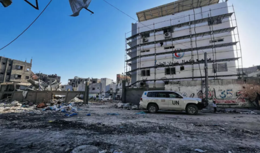 مستشفى كمال عدوان في بيت لاهيا في شمال قطاع غزة مستشفى كمال عدوان في بيت لاهيا في شمال قطاع غزة 28/10/2024 | المصدر: وكالة الأنباء الفرنسية