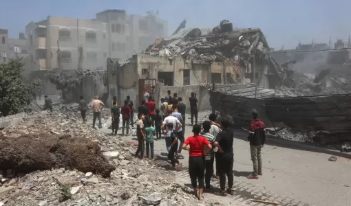 دمار عقب غارة إسرائيلية على حي التفاح بمدينة غزة دمار عقب غارة إسرائيلية على حي التفاح بمدينة غزة 30/5/2025 | المصدر: وكالة الأنباء الفرنسية