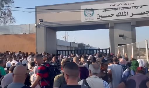 أزمة خانقة على جسر الملك حسين 13/7/2025 | المصدر: مواقع التواصل