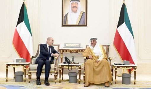 أيمن الصفدي مع الشيخ صباح خالد الحمد المبارك الصباح وزير الخارجية أيمن الصفدي مع ولي عهد الكويت الشيخ صباح خالد الحمد المبارك الصباح في الكويت 9/7/2025 | المصدر: وزارة الخارجية