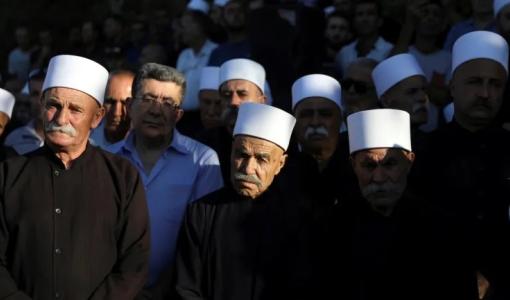 شيوخ من الطائفة الدرزية | المصدر: رويترز