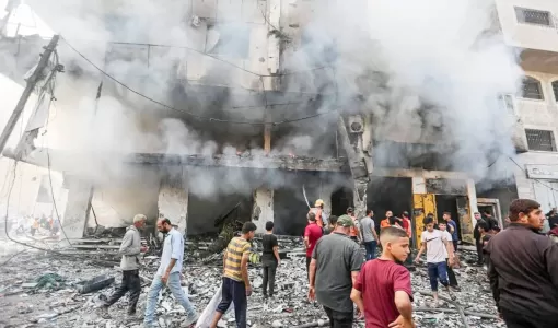 آثار الدمار في مبنى في غزة بعد قصف الاحتلال الإسرائيلي آثار الدمار في مبنى في غزة بعد قصف الاحتلال الإسرائيلي 28/9/2025 | المصدر: وكالة الأنباء الألمانية