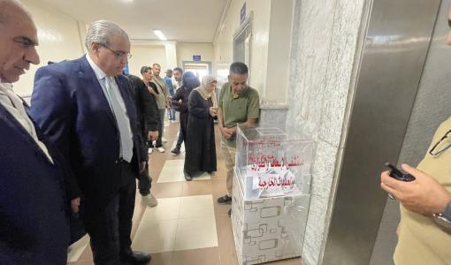 وزير الصحة الدكتور إبراهيم البدور خلال زيارة لمستشفيات البشير 15/9/2025 | المصدر: وزارة الصحة