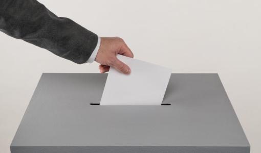 شخص يدلي بصوته داخل صندوق انتخاب | تعبيرية Freepik