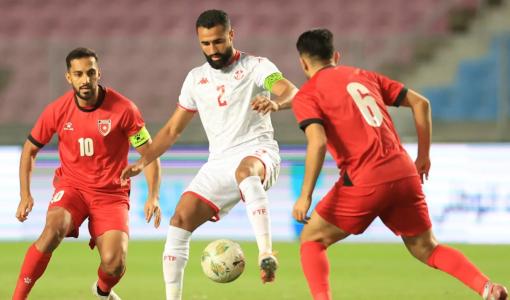 من مباراة الأردن وتونس