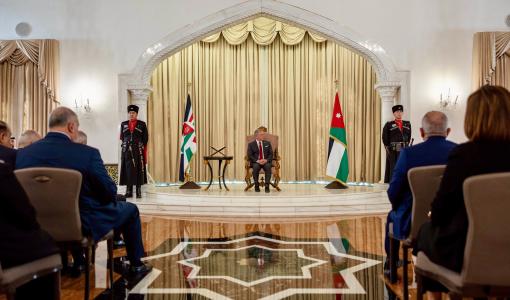 الملك عبدالله الثاني خلال الاستماع لرد مجلس الأمة على خطاب العرش 5/11/2025 | الديوان الملكي الهاشمي