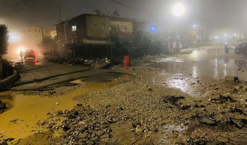 أضرار خلفتها الأحوال الجوية وفيضانات مياه الأمطار في منطقة البركة مؤتة بمحافظة الكرك 29/12/2025 | المصدر: مواقع التواصل