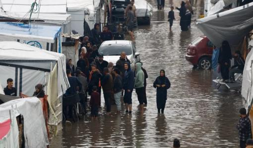 غرق خيام النازحين في غزة | رويترز